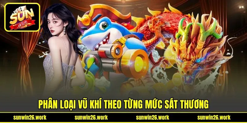 Phân loại vũ khí theo từng mức sát thương Phân loại vũ khí theo từng mức sát thương